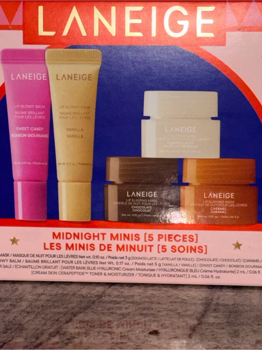 LANEIGE Midnight Minis Skincare Gift Set - 5 Lip Balms